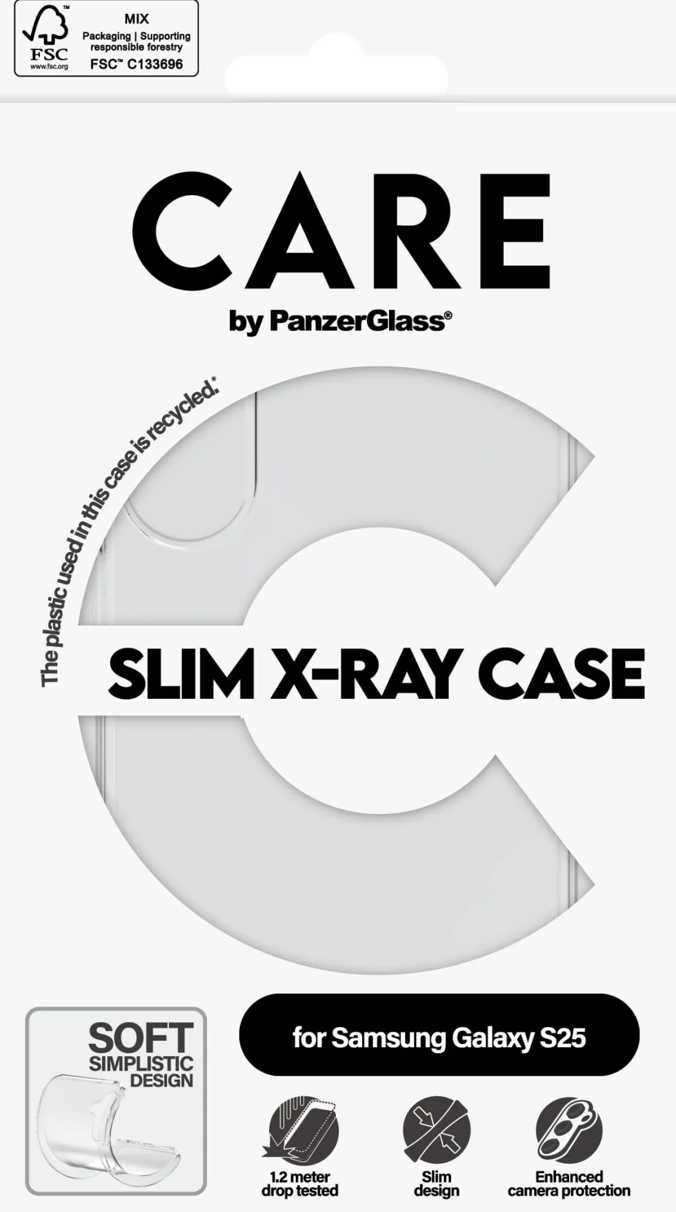 CARE Fashionable Case TRNSP X-Ray Soft Basic Galaxy S25