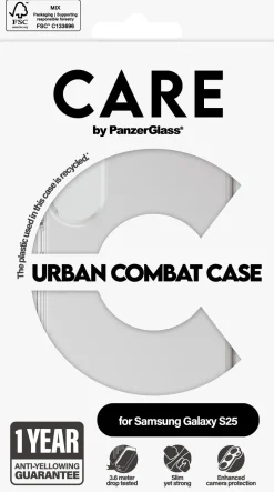 CARE Flagship Case TRNSP Urban Combat Clear Galaxy S25