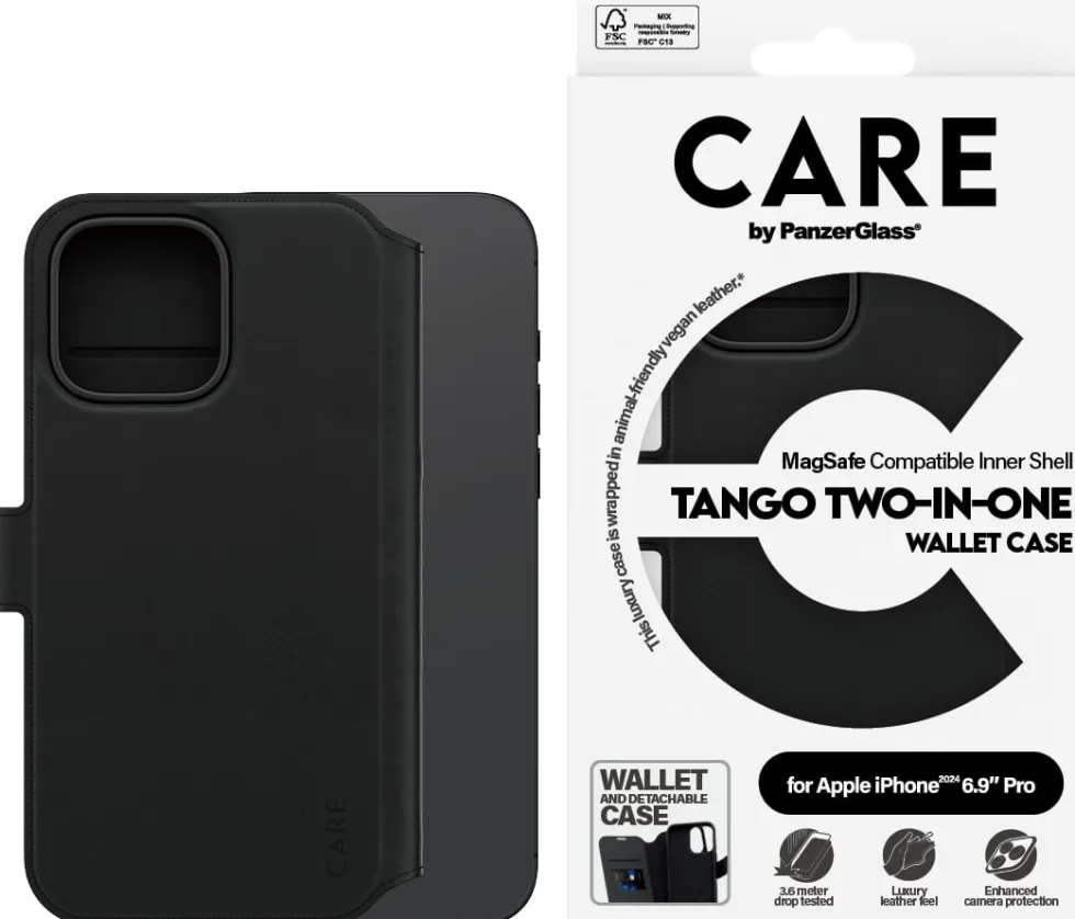 CARE iPhone 16 Pro Max Case Tango Two-in-One Wallet Case