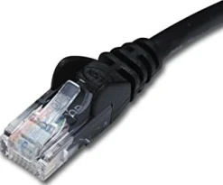 Cat5e Snagless STP Patch Cable, Black (10m)