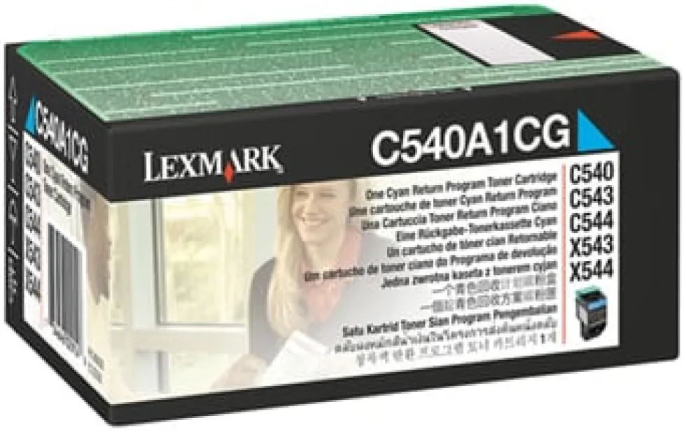 C540/C543/C544 toner cyan return 1K