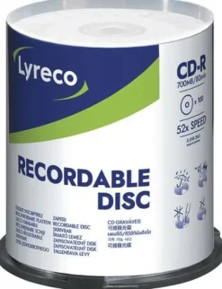 CD-R LYRECO 700MB 100/fp