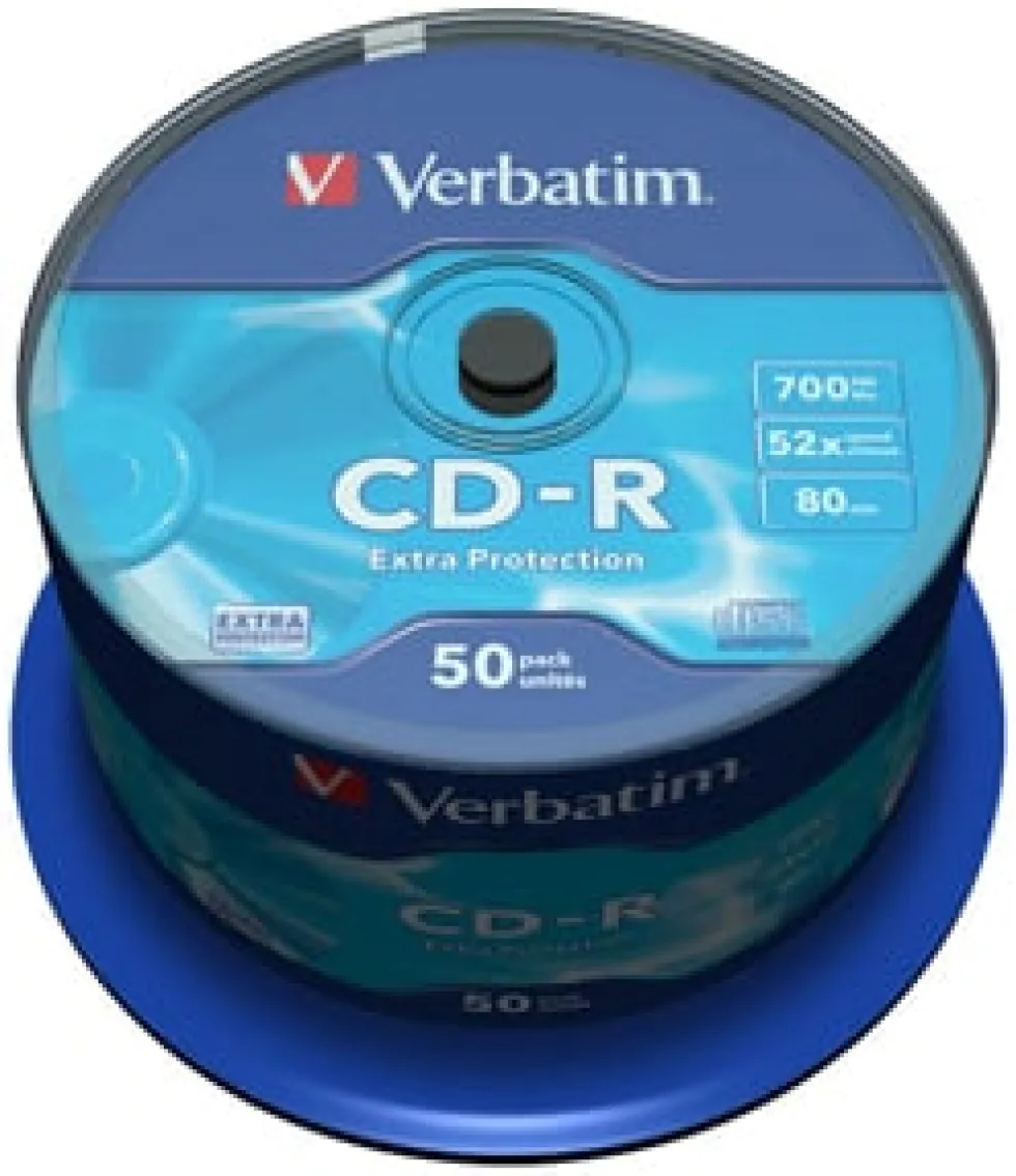 CD-R Verbatim Cakebox, 700Mb, 50/fp