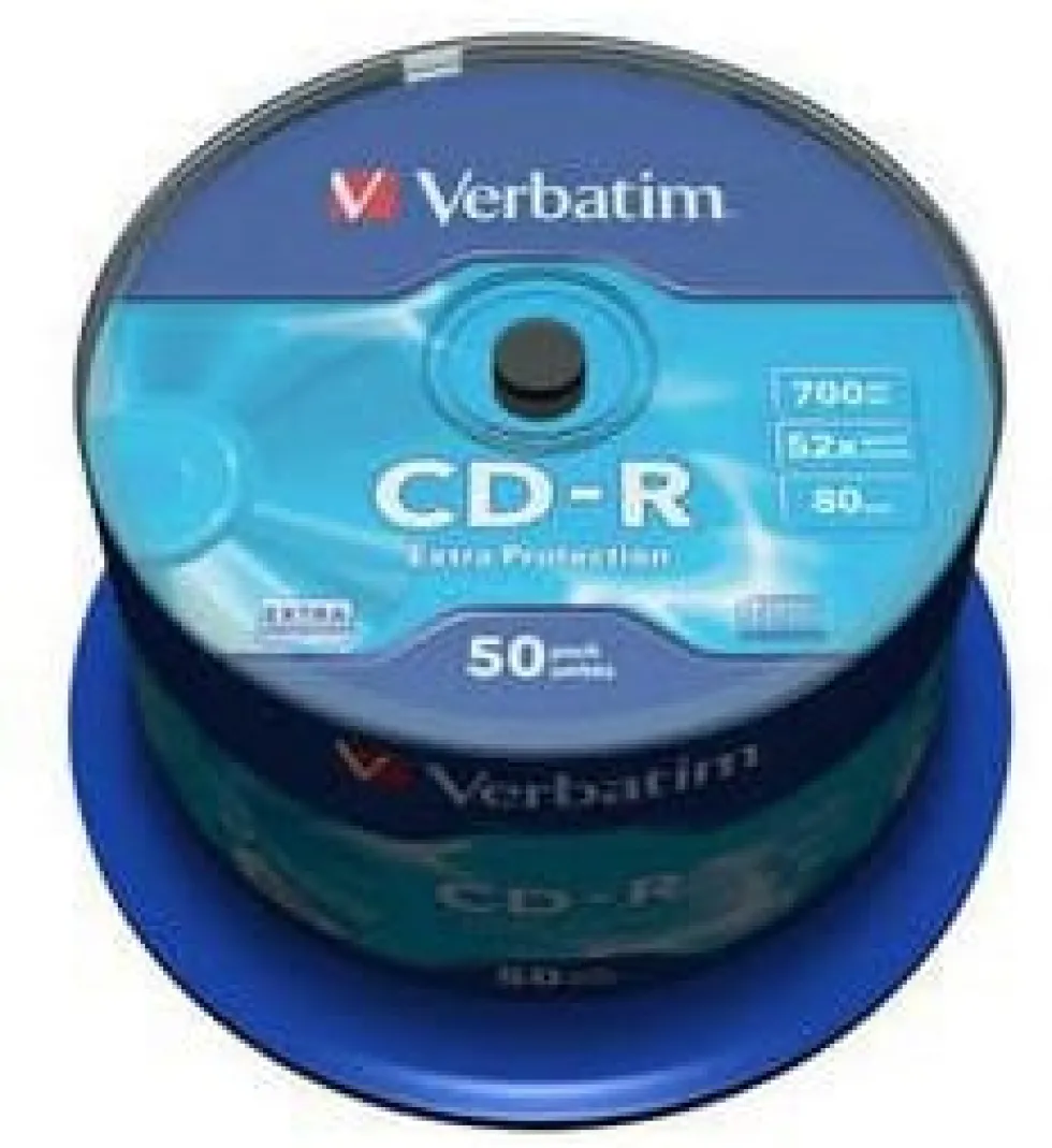 CD-R Verbatim Cakebox, 700Mb, 50/fp
