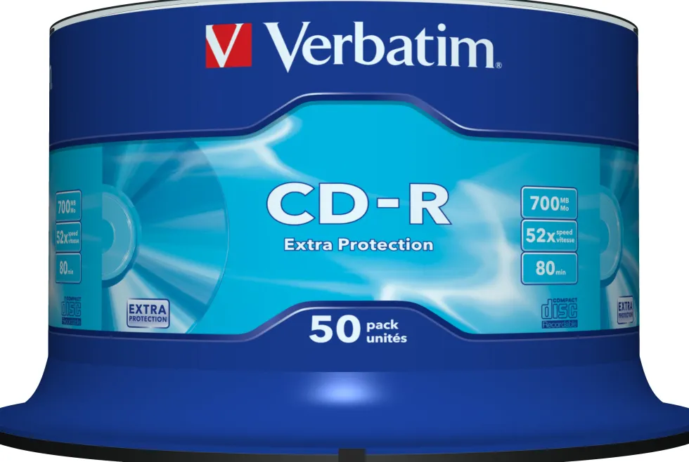 CD-R Verbatim Cakebox, 700Mb, 50/fp