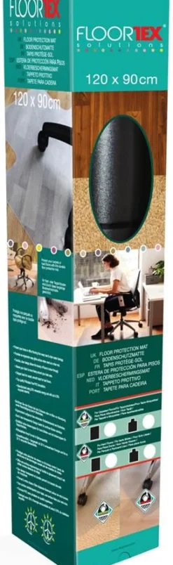Chair mat PVC 90x120 cm carpet retail box