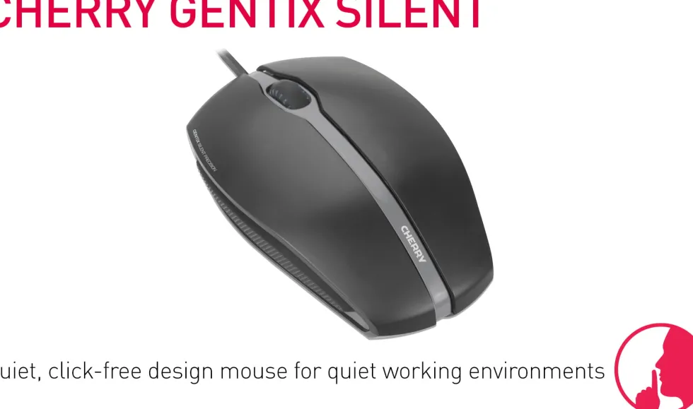 Cherry Gentix Silent Mouse, Black