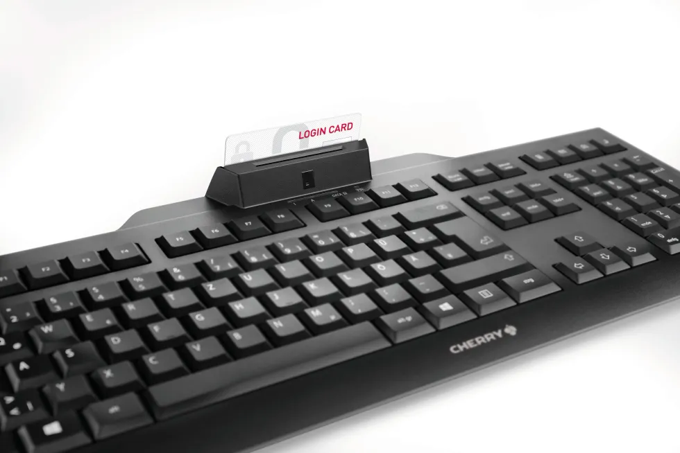 Cherry KC 1000 Keyboard (Chip Reader), Black
