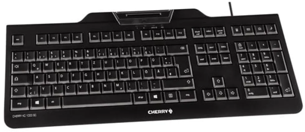 Cherry KC 1000 Keyboard (Chip Reader), Black