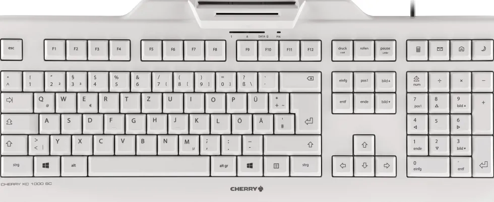 Cherry KC 1000 Keyboard (Chip Reader), White
