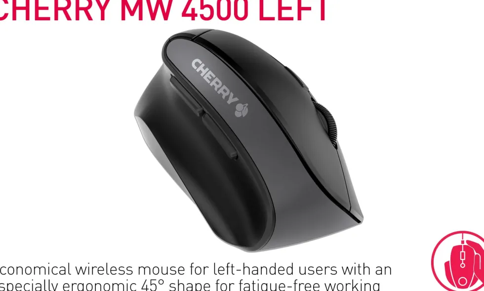 Cherry MW 4500 Left Wireless Mouse, Black