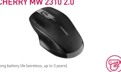 Cherry MW 2310 2.0 Wireless Mouse, Black