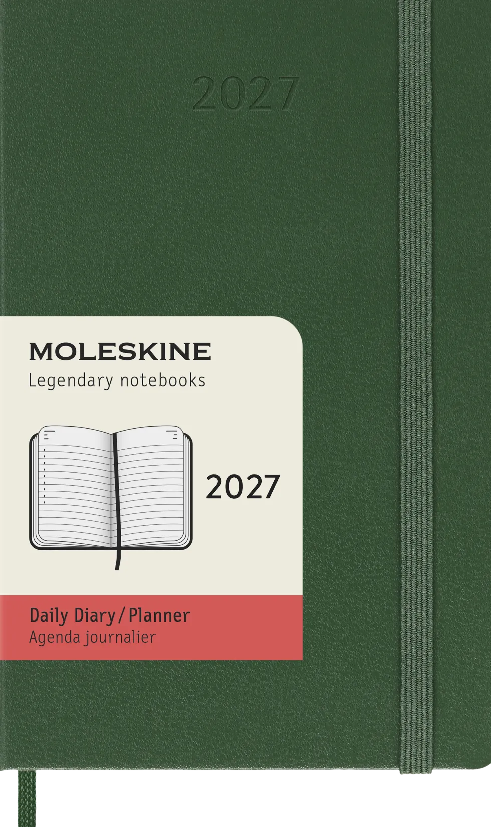 Classic Hard 12M Daily Pocket Myrtle Green 2027