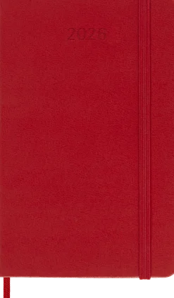 Classic Hard 12M Daily Pocket Röd 2026