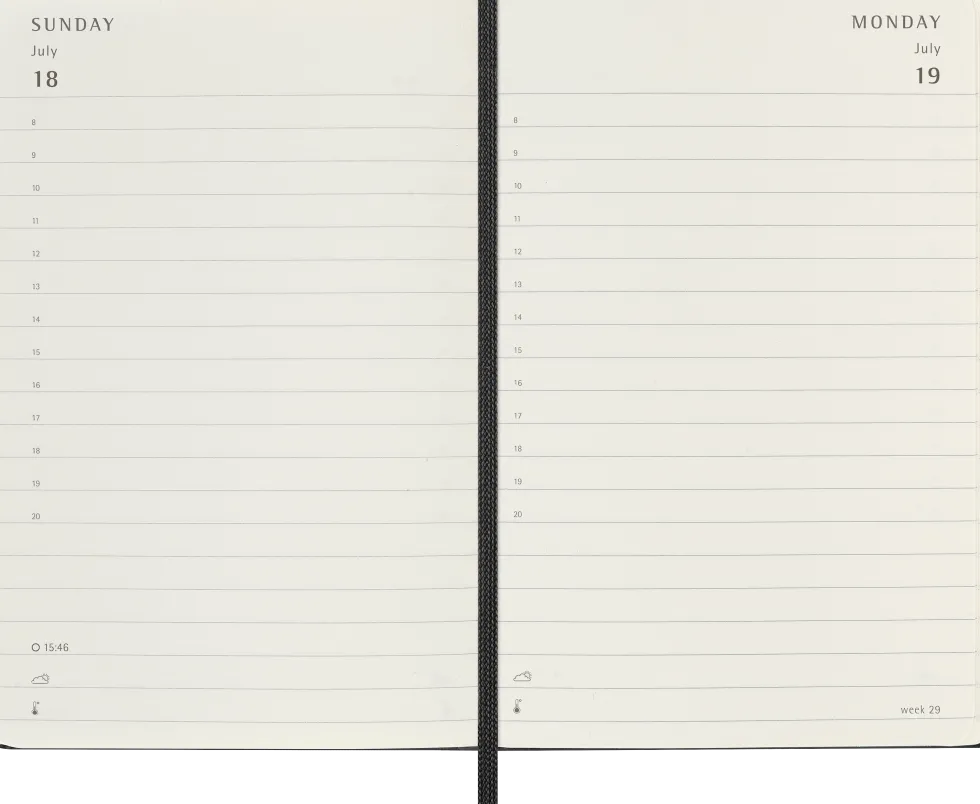 Classic Hard 12M Daily Pocket Svart 2027