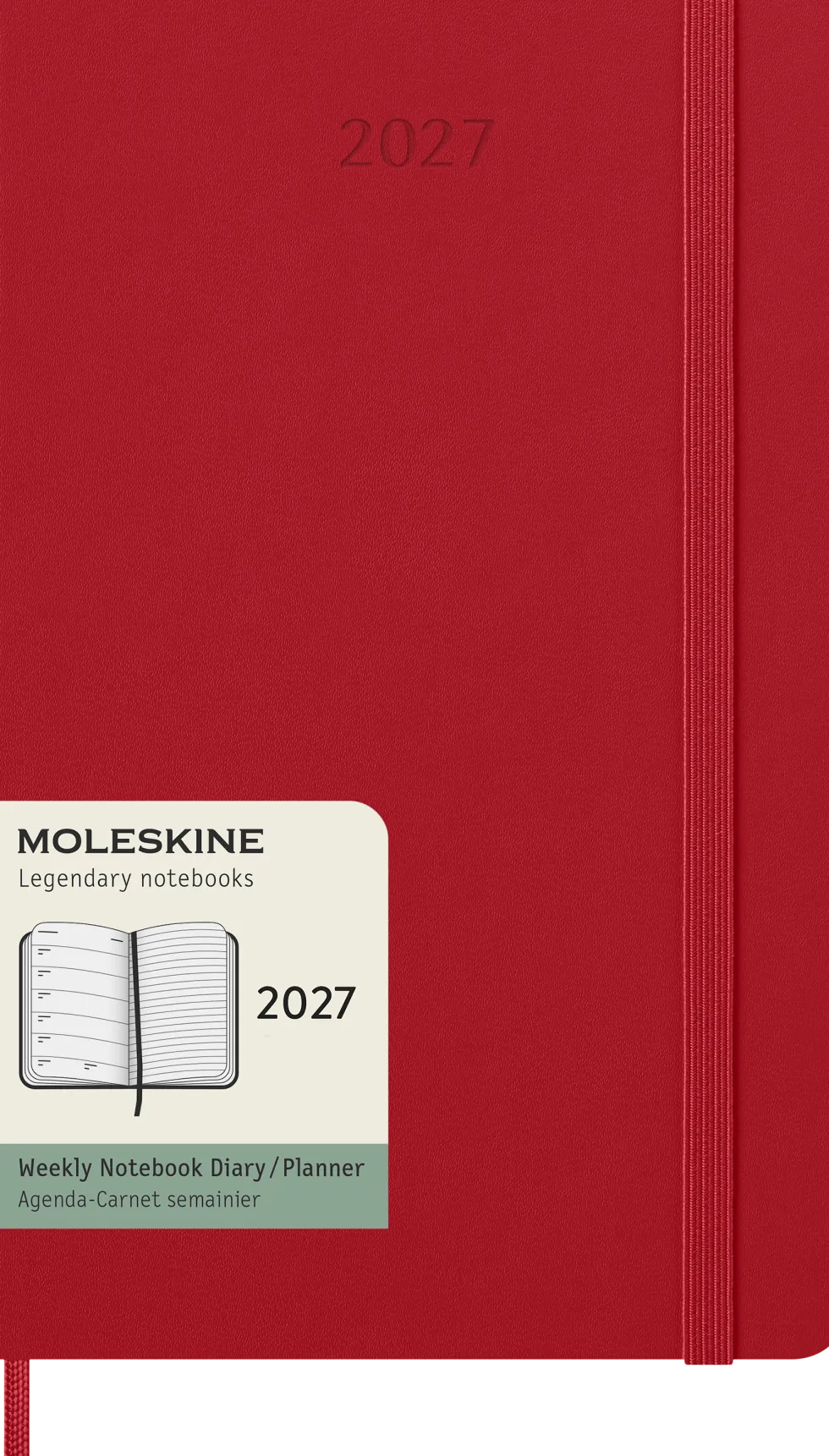 Classic Hard 12M Week Note Large Röd 2027