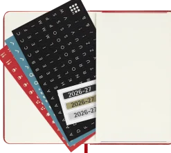 Classic Hard 18M 26/27 Week Note Pocket Röd