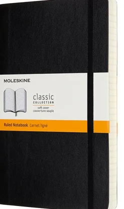 Classic Soft Expanded Linjerad Large Svart