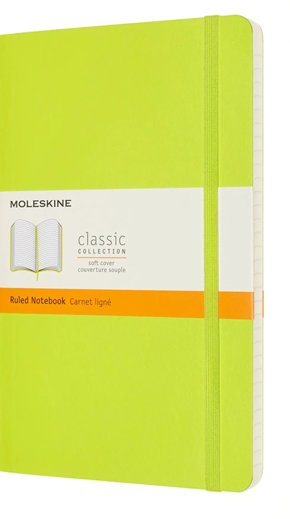 Classic Soft Linjerad Large Lemon Green