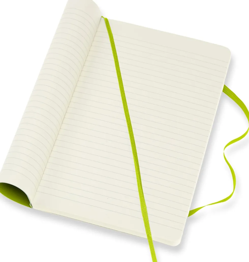 Classic Soft Linjerad Large Lemon Green