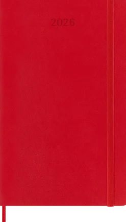 Classic Soft 12M Daily Large Röd 2026