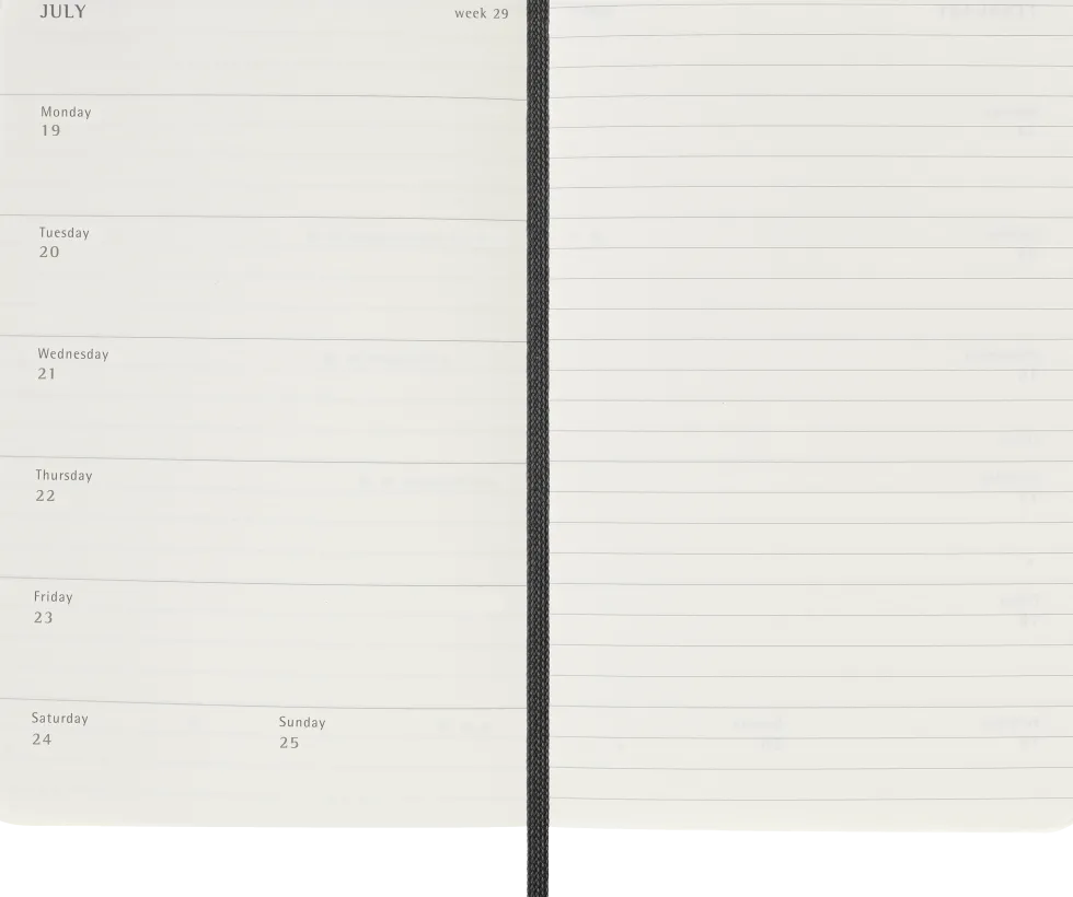 Classic Soft 18M 26/27 Week Note Pocket Svart