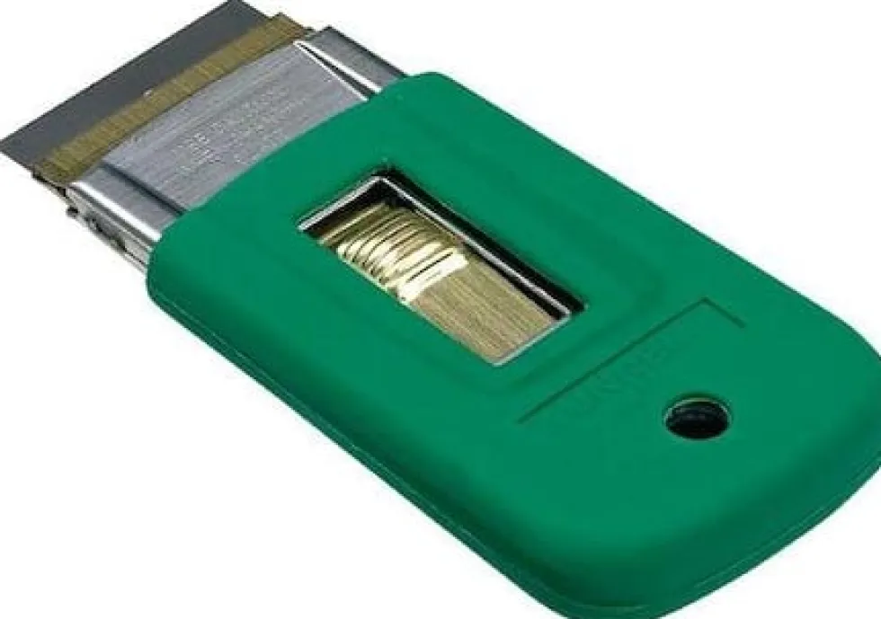 Clickskrapa, gummiöverdrag, utan blad