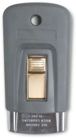 Clickskrapa, gummiöverdrag, utan blad