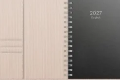 Dagbok 2027 beige konstläder