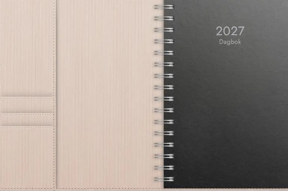 Dagbok 2027 beige konstläder