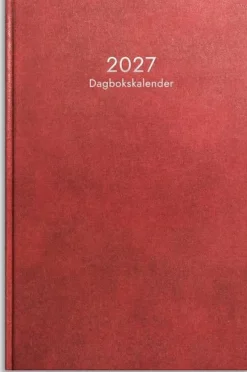 Dagbokskalender 2027 röd