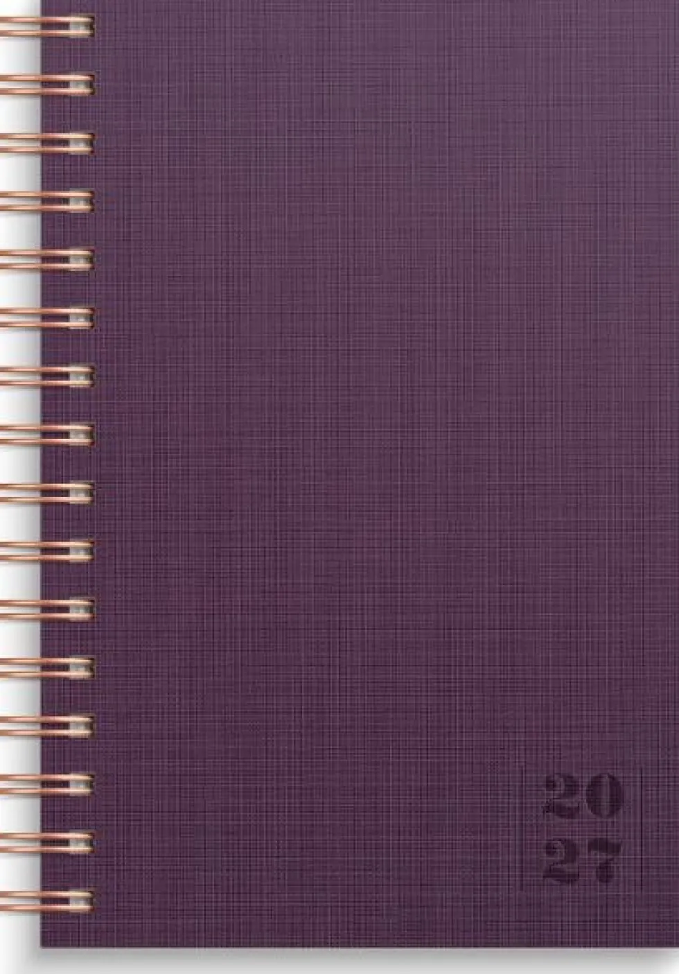 Dagbok Textile 2027 plommon