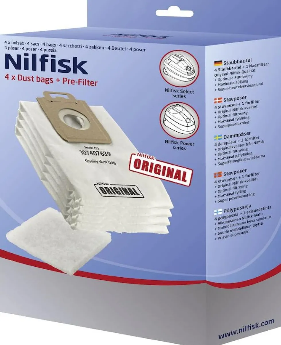 Dammsugarpåse NILFISK Select 4/fp