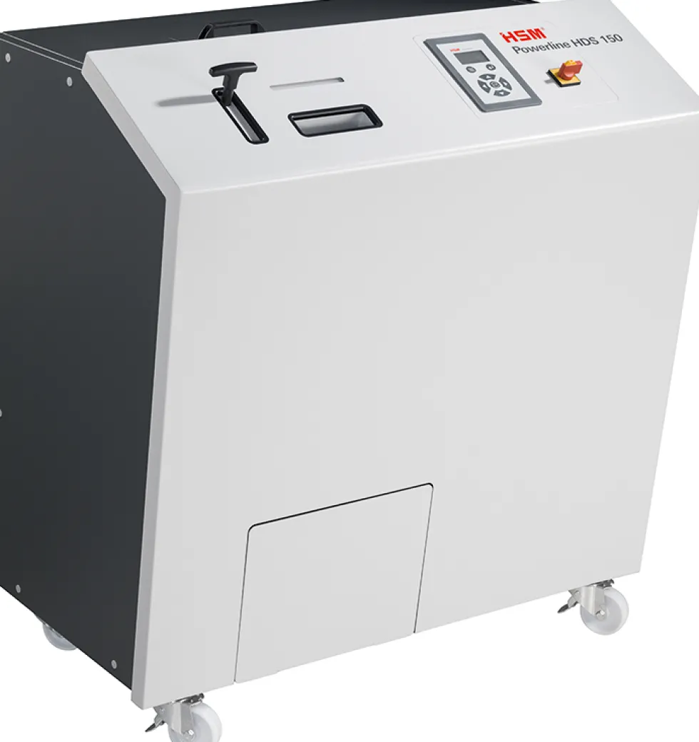Dataförstöring HSM Powerline HDS 150, lagringsmedia, P-5