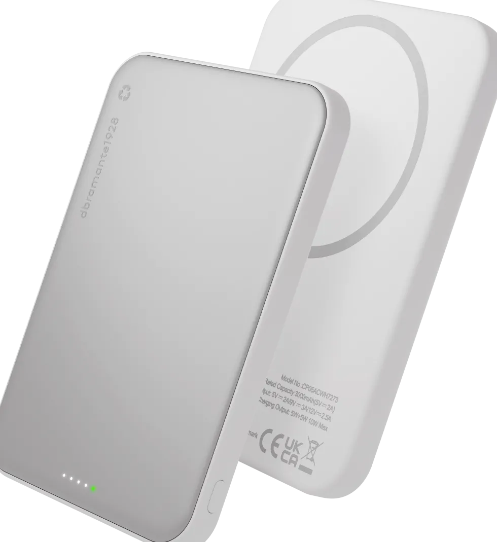 dbramante1928 re-charge - Trådlös powerbank - slim, Qi2.2 - 5000