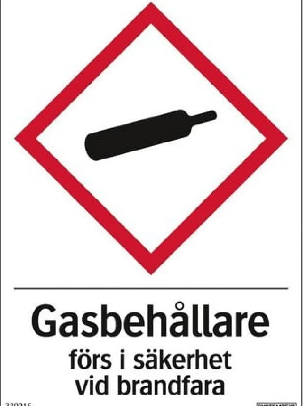 Dekal Gasbehållare 105x148mm