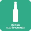 Dekal NORDEX ofärgad glasförpackning