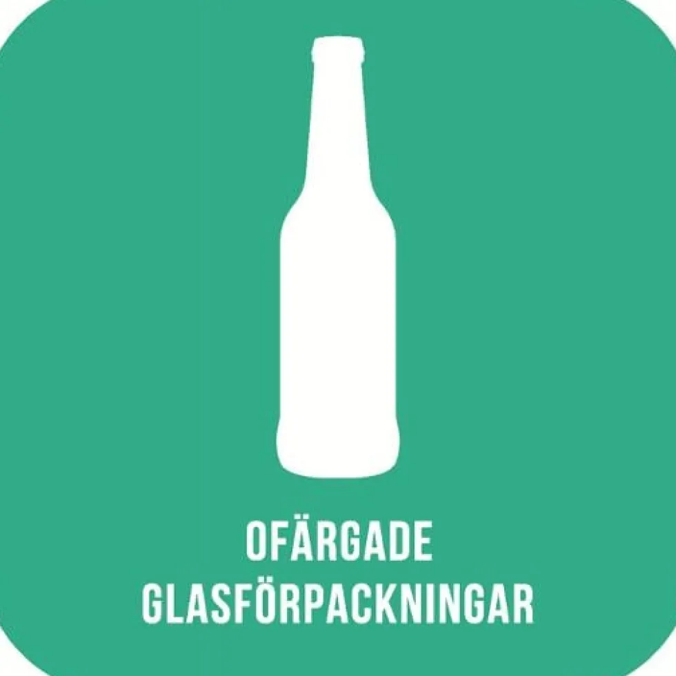 Dekal NORDEX ofärgad glasförpackning
