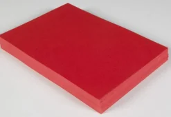 Dekorationskartong A4 Ljusröd, 220g, 100st