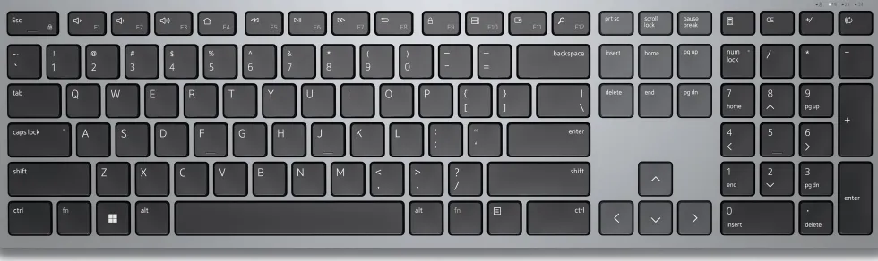 Dell Multi-Device KB700 - Tangentbord - trådlös - 2.4 GHz,