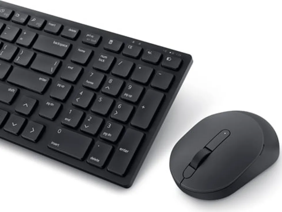 Dell Pro KM555 - Sats med tangentbord och mus - tyst - compact