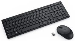 Dell Pro KM555 - Sats med tangentbord och mus - tyst - compact