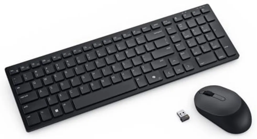 Dell Pro KM555 - Sats med tangentbord och mus - tyst - compact