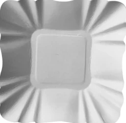 Demoskål PURE FSC 9x9x3cm vit 250/fp