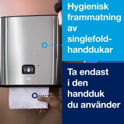 Dispenser Handduk TORK Matic H1 Intuition Sensor, rostfri
