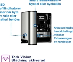 Dispenser Handduk TORK Matic H1 Intuition Sensor, rostfri