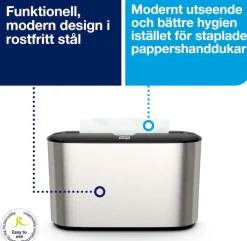 Dispenser Handduk TORK Xpress H2, fristående, rostfri