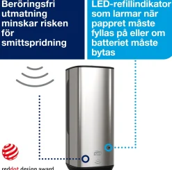 Dispenser Skumtvål TORK INTUITION Sensor S4 rostfri