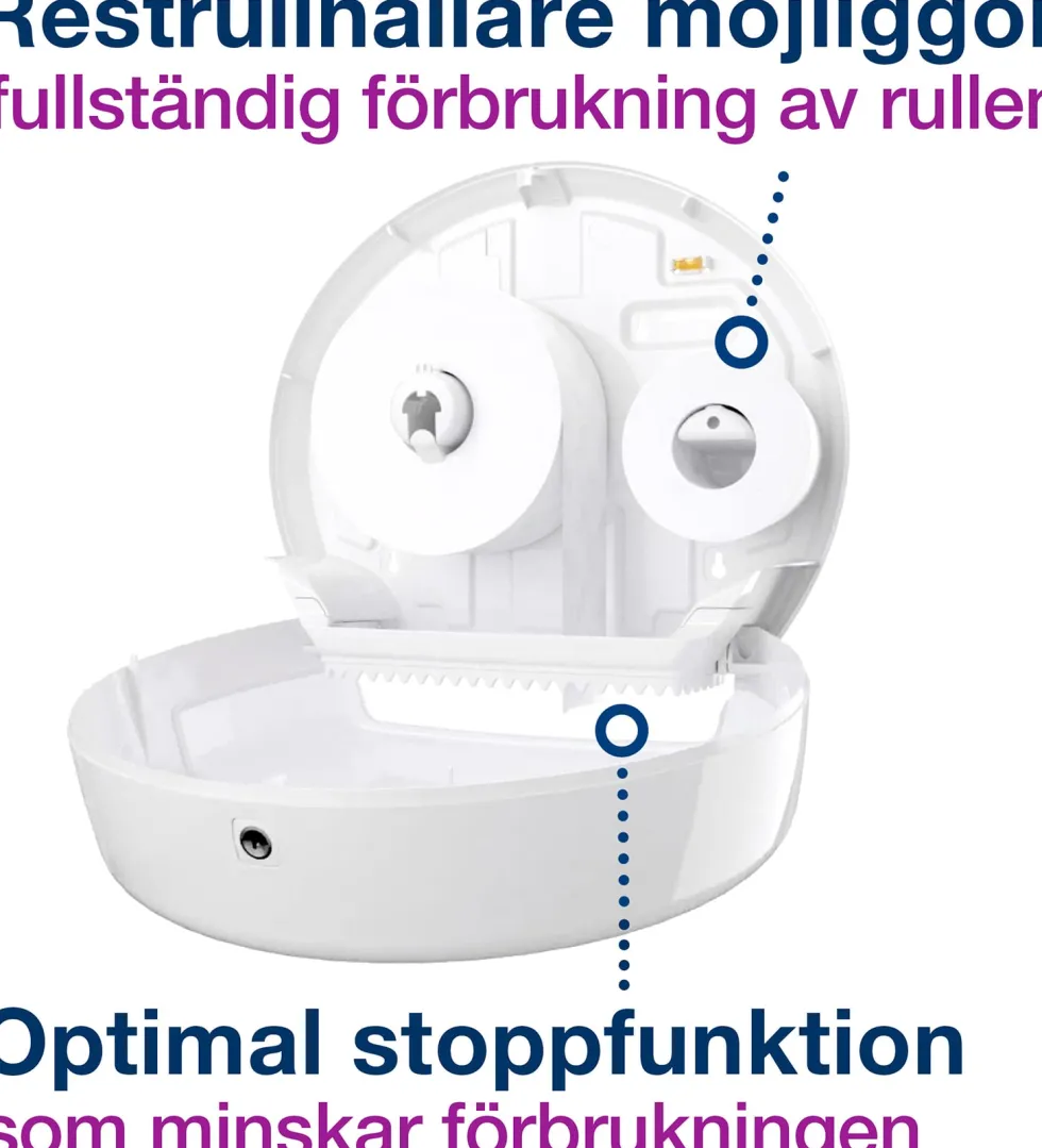 Dispenser Toalettpapper TORK Jumbo Mini T2 svart