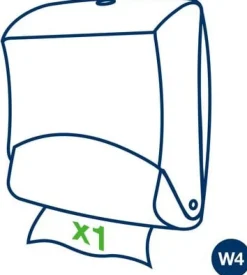 Dispenser Torkduk TORK W4, röd/svart